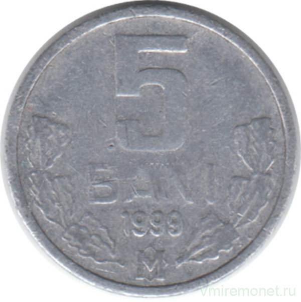 Монета. Молдова. 5 баней 1999 год.
