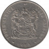 Монета. Южно-Африканская республика (ЮАР). 50 центов 1984 год. ав.