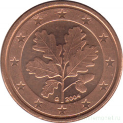 Монета. Германия. 1 цент 2004 год. (G).