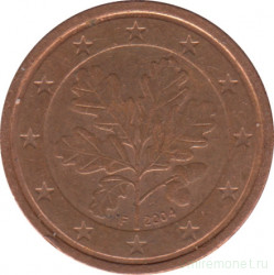 Монета. Германия. 2 цента 2004 год. (F).