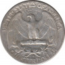 Монета. США. 25 центов 1937 год. Монетный двор S. рев.