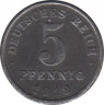 Монета. Германия (Германская империя 1871-1922). 5 пфеннигов 1919 год. (F). ав.