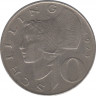 Монета. Австрия. 10 шиллингов 1974 год. ав.