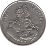 Монета. Доминиканская республика. 10 сентаво 1989 год. ав.