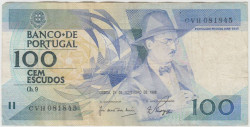 Банкнота. Португалия. 100 эскудо 1988 год. Тип 179e(2).