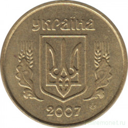 Монета. Украина. 10 копеек 2007 год.