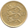Монета. Эстония. 10 сентов 1991 год. ав
