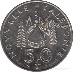 Монета. Новая Каледония. 50 франков 2001 год.