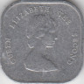 Монета. Восточные Карибские государства. 2 цента 1995 год. рев.