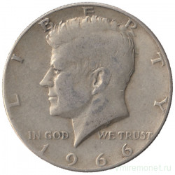 Монета. США. 50 центов 1966 год.