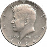 Монета. США. 50 центов 1966 год. ав.