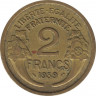Монета. Франция. 2 франка 1939 год. ав.