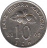 Монета. Малайзия. 10 сен 2009 год. ав.