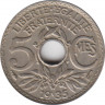 Монета. Франция. 5 сантимов 1935 год. ав.