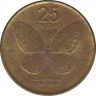Монета. Филиппины. 25 сентимо 1990 год. рев.
