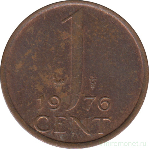Монета. Нидерланды. 1 цент 1976 год.