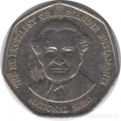 Монета. Ямайка. 1 доллар 1994 год. (семиугольник).