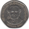 Монета. Ямайка. 1 доллар 1994 год. (семиугольник). ав.