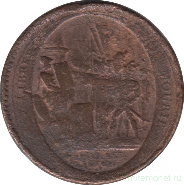 Монета. Франция. 5 солей 1792 год.