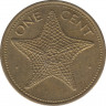 Монета. Багамские острова. 1 цент 1982 год. ав.