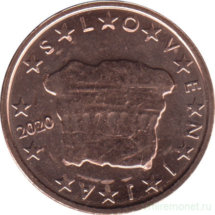 Монета. Словения. 2 цента 2020 год.