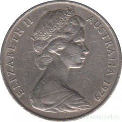 Монета. Австралия. 20 центов 1979 год.