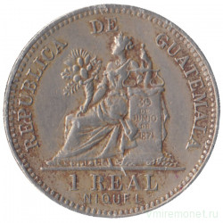 Монета. Гватемала. 1 реал 1912 год.