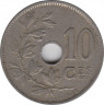 Монета. Бельгия. 10 сантимов 1928 год. BELGIQUE. рев.