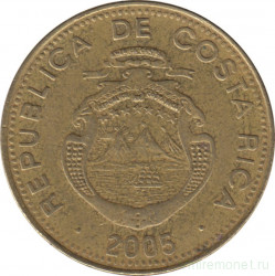Монета. Коста-Рика. 500 колонов 2005 год.