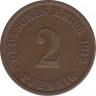 Монета. Германия (Германская империя 1871-1922). 2 пфеннига 1912 год. (J). ав.