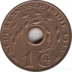 Монета. Нидерландская Ост-Индия. 1 цент 1938 год.
