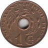 Монета. Нидерландская Ост-Индия. 1 цент 1938 год. ав.