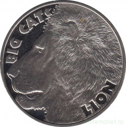 Монета. Сьерра-Леоне. 1 доллар 2020 год. Большие кошки. Лев.