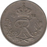  Монета. Дания. 25 эре 1952 год. ав.