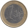 Монета. Германия. 1 евро 2002 год (D).