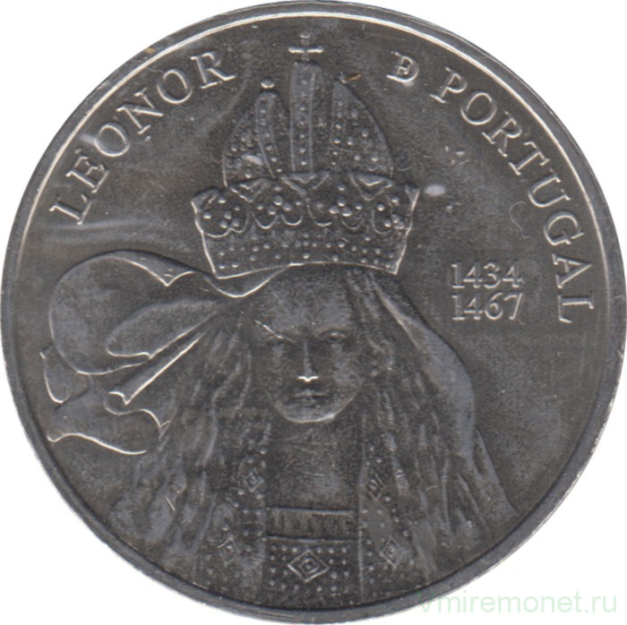 Монета. Португалия. 5 евро 2014 год. Королевы Европы - Элеонора Португальская.