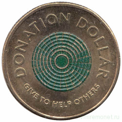 Монета. Австралия. 1 доллар 2021 год. Доллар для пожертвования. 