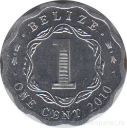Монета. Белиз. 1 цент 2010 год.