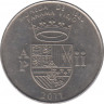 Монета. Панама. 1/2 бальбоа 2011 год. Чеканка монет 1580 год. ав.