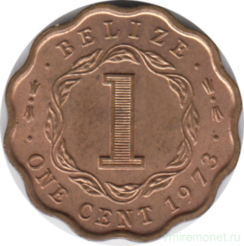 Монета. Белиз. 1 цент 1973 год.