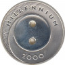 Монета. Латвия. 1 лат 2000 год. Миллениум. ав.
