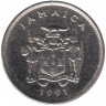 Монета. Ямайка. 5 центов 1991 год. 