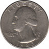 Монета. США. 25 центов 1983 год. Монетный двор D. ав.