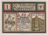 Бона. Нотгельд. Германия. Город Падерборн. 1 марка 1921 год. Вариант 1043.2.3. ав.