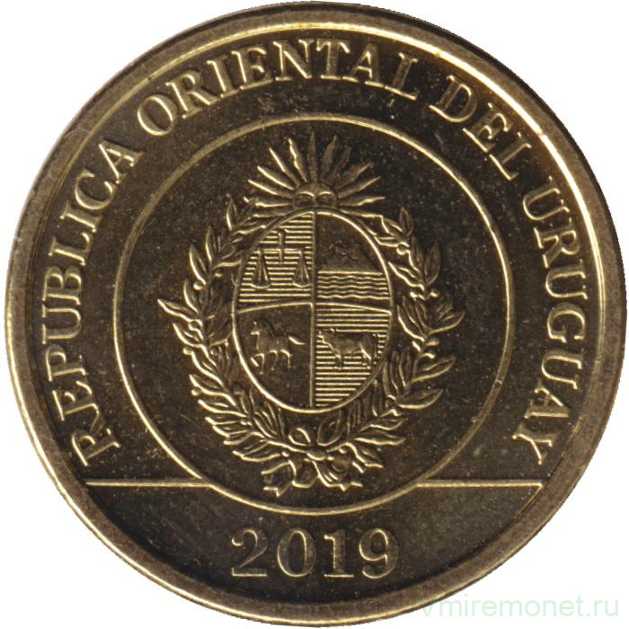 Монета. Уругвай. 1 песо 2019 год.