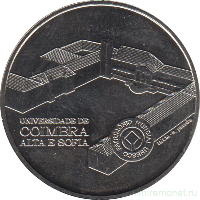 Монета. Португалия. 2,5 евро 2014 год. ЮНЕСКО - Коимбрский университет.