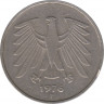 Монета. ФРГ. 5 марок 1976 год. Монетный двор - Штутгарт (F). ав.