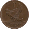 Монета. Ирландия. 1 пенни 1928 год.