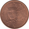 Монета. Франция. 2 цента 2014 год. ав.