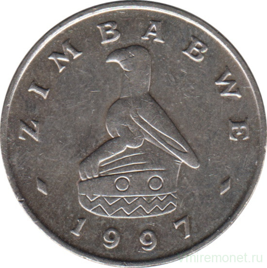 Монета. Зимбабве. 20 центов 1997 год.